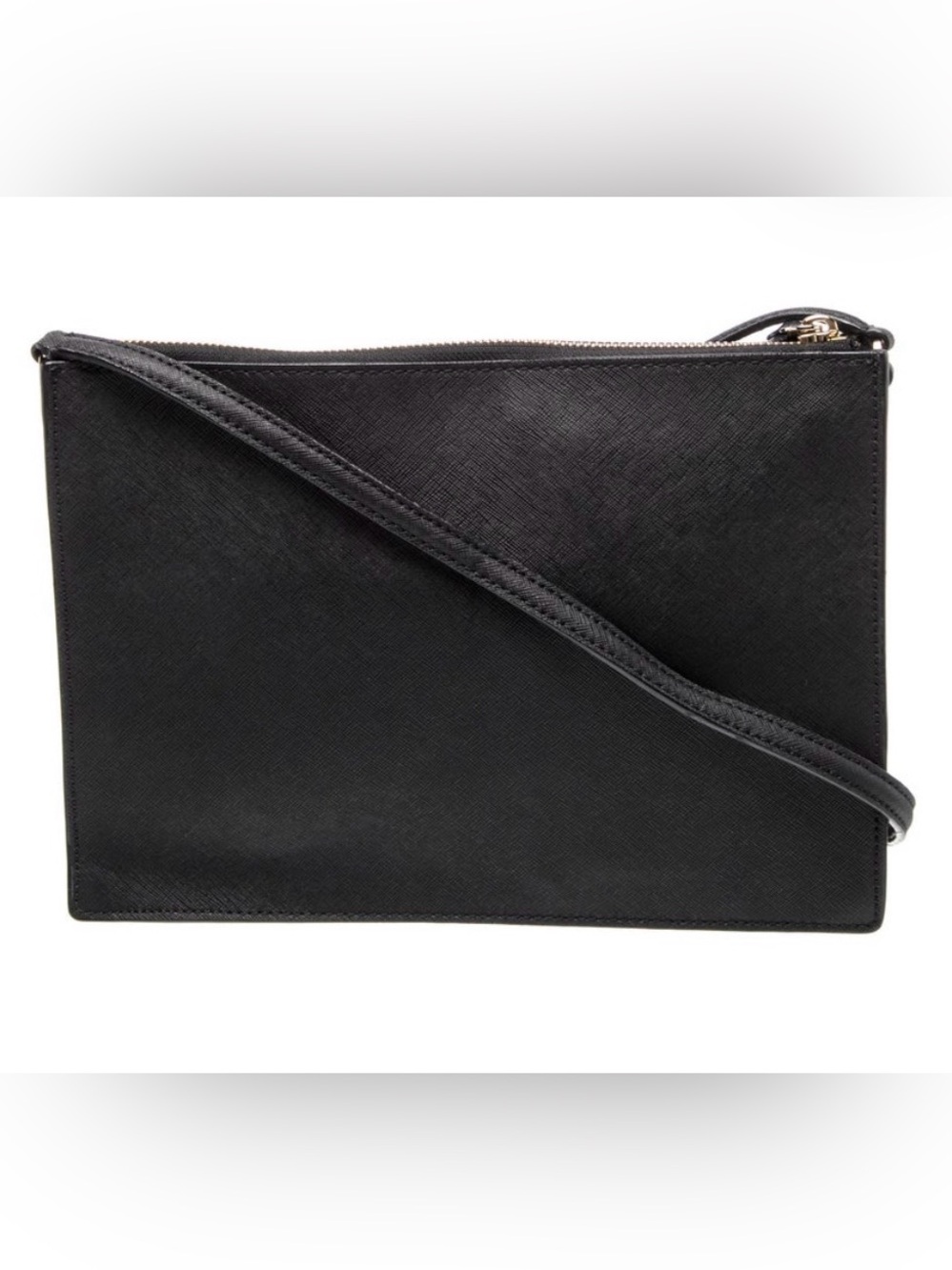 Kate Spade Black Saffiano Leather Crossbody with Gold Accents - Picture 3 of 8